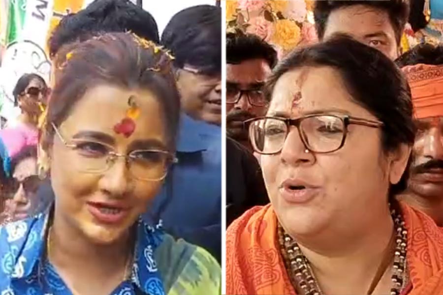 TMC candidate Rachna Banerjee joins Ram Navami celebration in Hooghly dgtld
