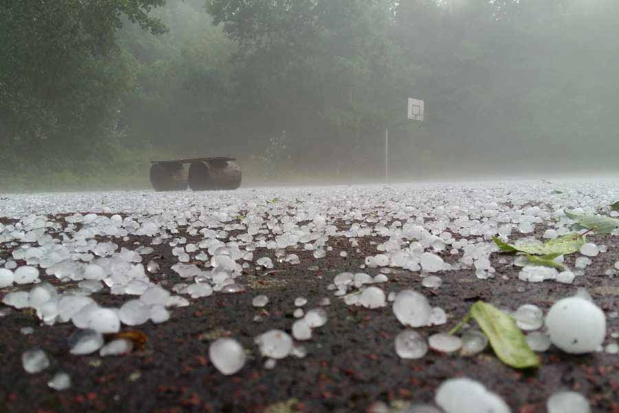 Houss and crops damaged due to hailstorm at areas of Alipurduar and Jalpaiguri