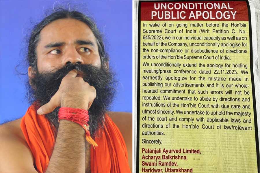 Ramdev\\\\\\\'s new apology bigger than before after Supreme Court knock