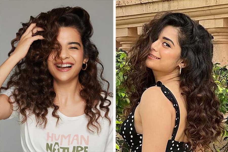 Bollywood actress Mithila Palkar shares how to set your curly hair