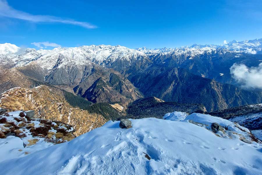 চোপতা: চোপতা উত্তরাখণ্ডের রুদ্রপ্রয়াগ জেলায় অবস্থিত। কেদারনাথ থেকে মাত্র ৮০ কিলোমিটার দূরে এই বিখ্যাত তীর্থস্থানটি রয়েছে। চোপতা কেদারনাথ বন্যপ্রাণী অভয়ারণ্যের একটি অংশ। রাজ্য বন বিভাগের পূর্বানুমতি নিয়ে আপনি এখানে ক্যাম্পিং করতে পারেন। চোপতার প্রধান বৈশিষ্ট্য হল সুন্দর বাগিয়াল বা তৃণভূমি। 