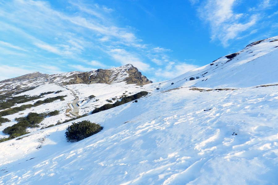 চোপতা থেকে ৪০টিরও বেশি চূড়া দেখা যায়। ত্রিশূল,  নন্দাদেবী,  চৌখাম্বা,  বন্দরপুঞ্চ,  তিরসুলি, নীলকণ্ঠ, মেরু, সুমেরু এবং গণেশ পর্বত এদের মধ্যে অন্যতম। এই শৈলশহর পাখিদের স্বর্গরাজ্য। ২৪০টিরও বেশি প্রজাতির পাখির আনাগোনা রয়েছে এই শৈলশহরে। এপ্রিল থেকে জুন এবং সেপ্টেম্বর থেকে নভেম্বর, চোপতা যাওয়ার সবচেয়ে ভাল সময়।