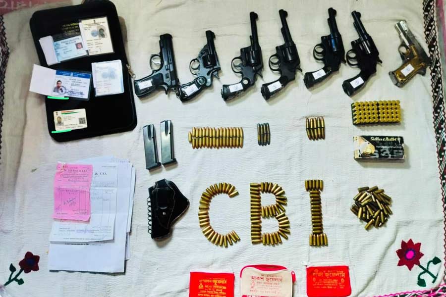CBI recovers arms and ammunitions during searches at Sandeshkhali