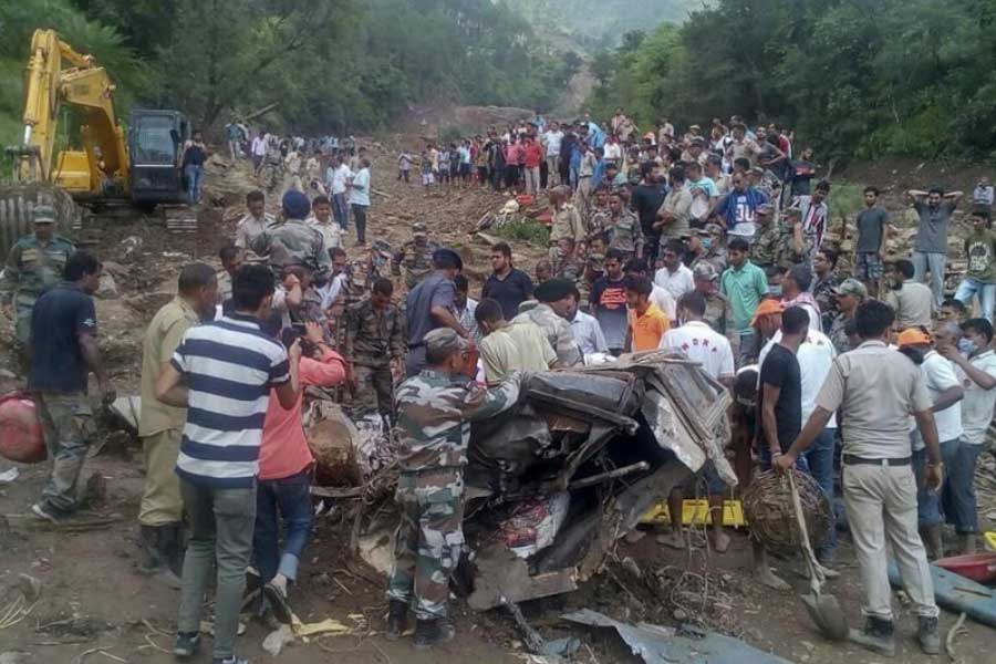 Cloud burst affected several parts of Himachal Pradesh, many goes missing, rescue operation going on dgtl