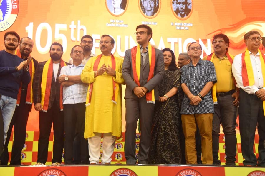 Eastbengal felicitates Sourav Ganguly at their 107th birthday