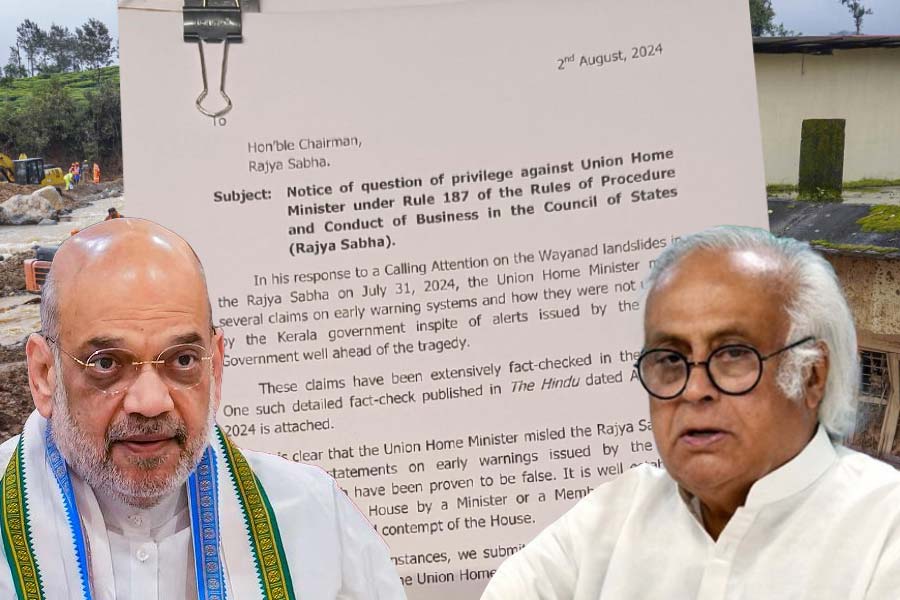 Congress RS MP Jairam Ramesh pushes for privilege notice against for claiming early warning had been issued about kerala