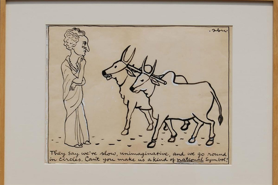 কার্টুন-দুনিয়া: আবু আব্রাহামের একক প্রদর্শনীর চিত্রকর্ম।