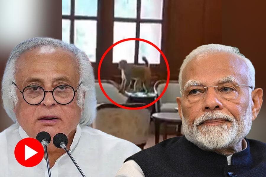 Monkey enters inside new Parliament building of Delhi, Congress MP Jairam Ramesh slams PM Narendra Modi