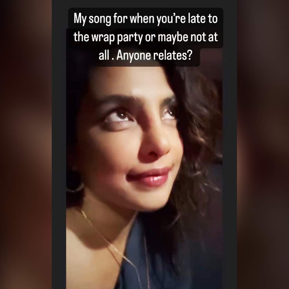 প্রিয়ঙ্কার ইনস্টাগ্রাম স্টোরি। 