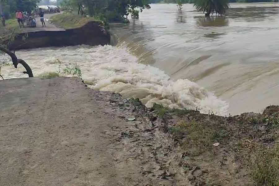 Waterlogged several village in Birbhum’s due to dam broken