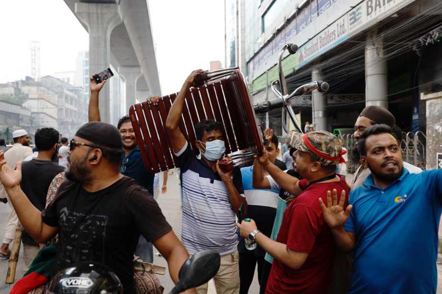 Under garments to goats, what Bangladeshi protesters took away from former PM Sheikh Hasina’s residence Ganabhaban