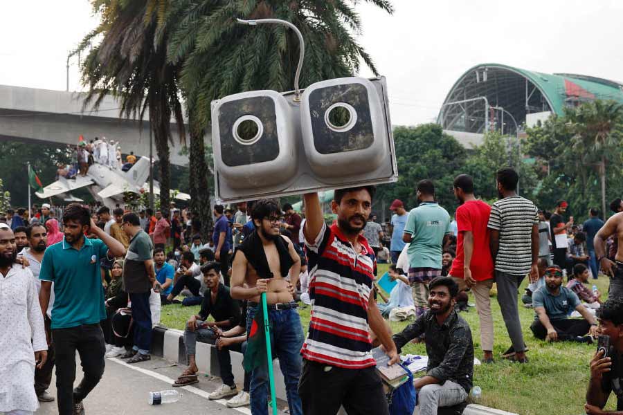 Under garments to goats, what Bangladeshi protesters took away from former PM Sheikh Hasina’s residence Ganabhaban