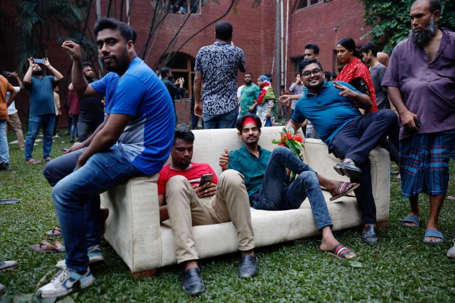 Under garments to goats, what Bangladeshi protesters took away from former PM Sheikh Hasina’s residence Ganabhaban