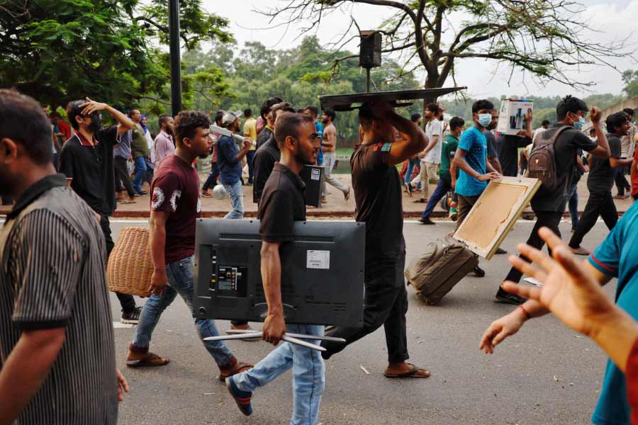 Under garments to goats, what Bangladeshi protesters took away from former PM Sheikh Hasina’s residence Ganabhaban
