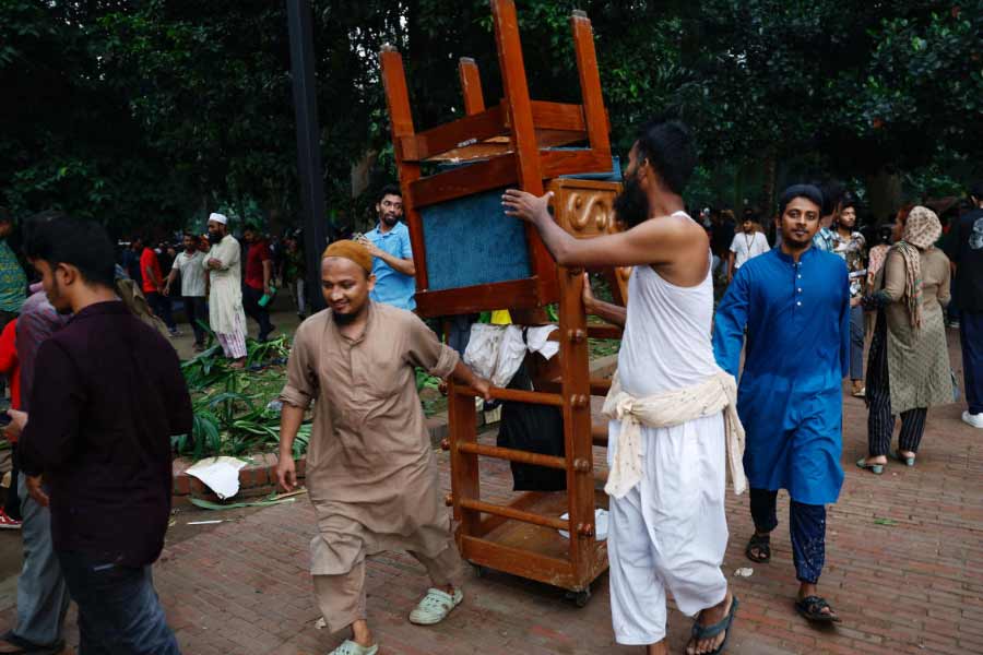 Under garments to goats, what Bangladeshi protesters took away from former PM Sheikh Hasina’s residence Ganabhaban