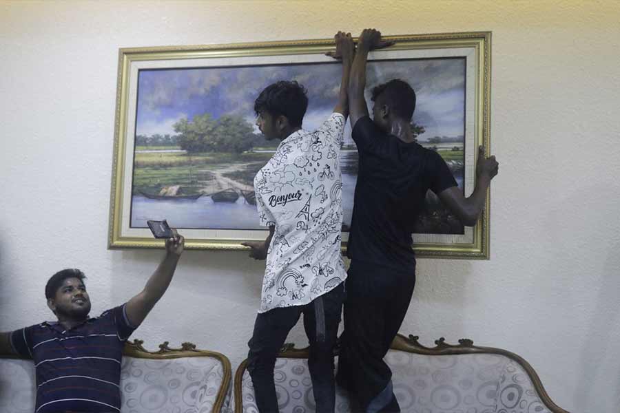 Under garments to goats, what Bangladeshi protesters took away from former PM Sheikh Hasina’s residence Ganabhaban