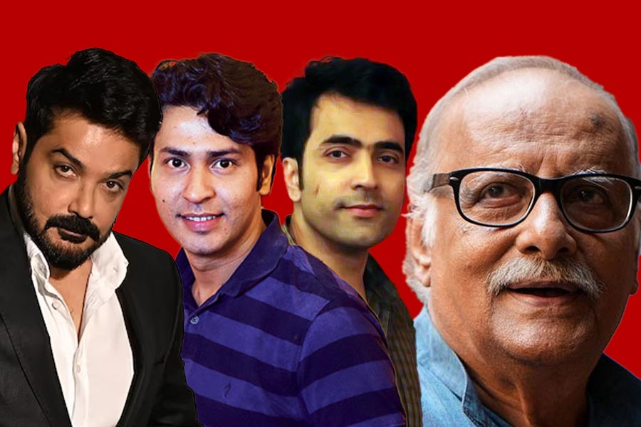 Image Of Prasenjit, Anirban, Abir, Paran Banerjee