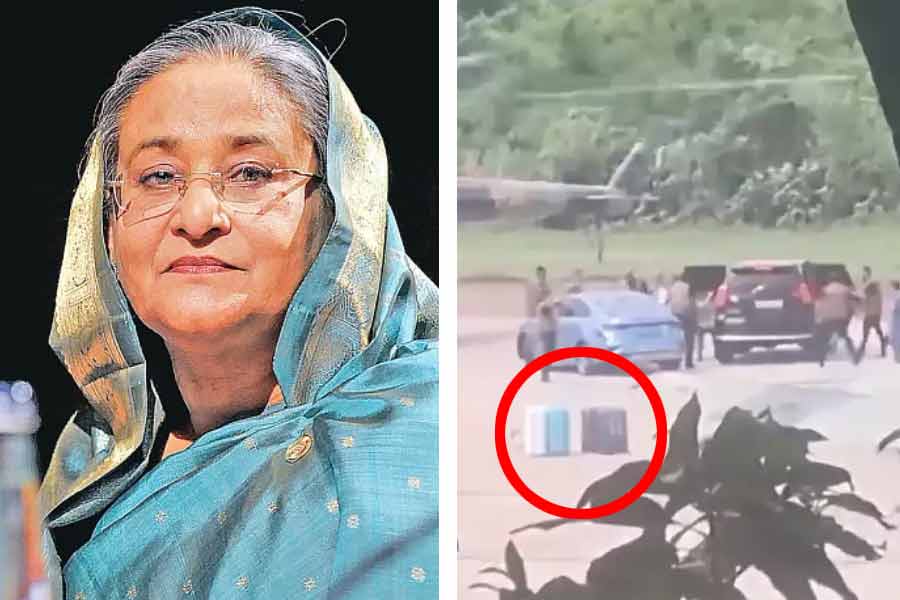 Sources claim Former Bangladesh PM Sheikh Hasina carried only 2 suitcases with her while fleeing her country