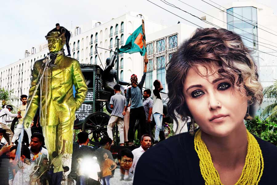 Actress Swastika Mukhrjee raised a question on the situation of Bangladesh