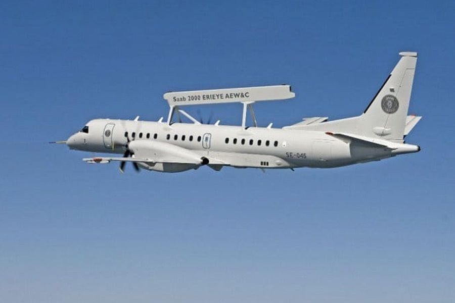Pakistan Air Force got another Saab 2000 Erieye AEW&C Aircraft from Sweden 
