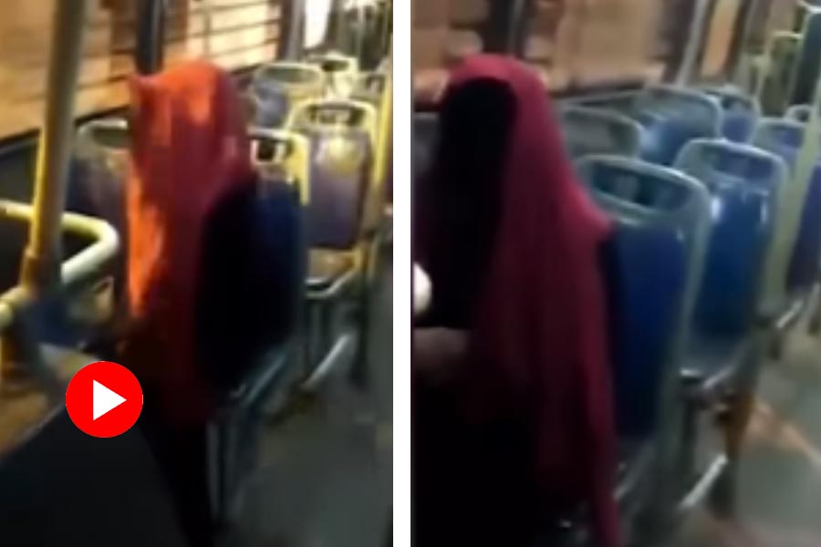 ‘Faceless woman’ taking public transport, travelling in Delhi bus