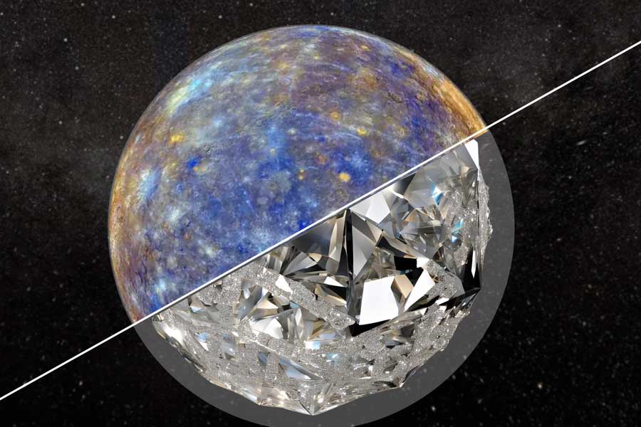 Mercury has been hiding 15 km thick diamond layer