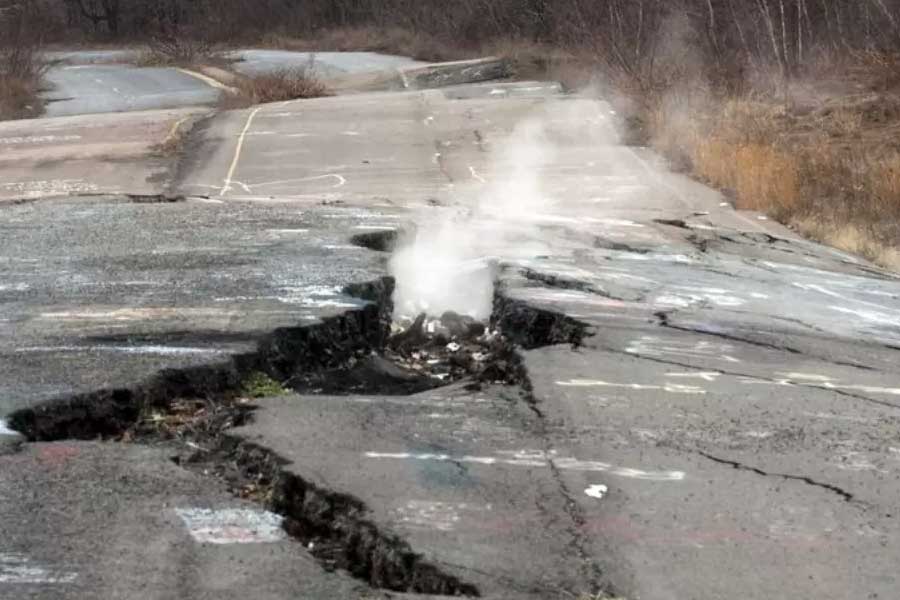 Never ending underground fire of Centralia