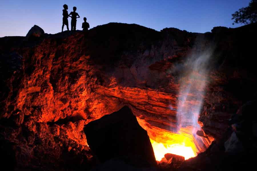 Never ending underground fire of Centralia