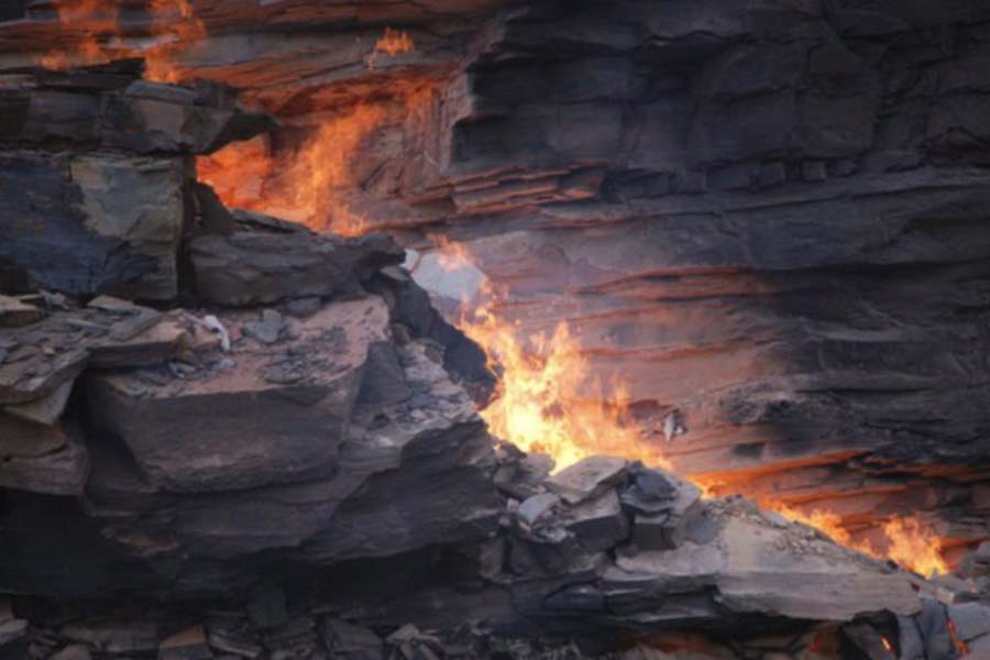 Never ending underground fire of Centralia