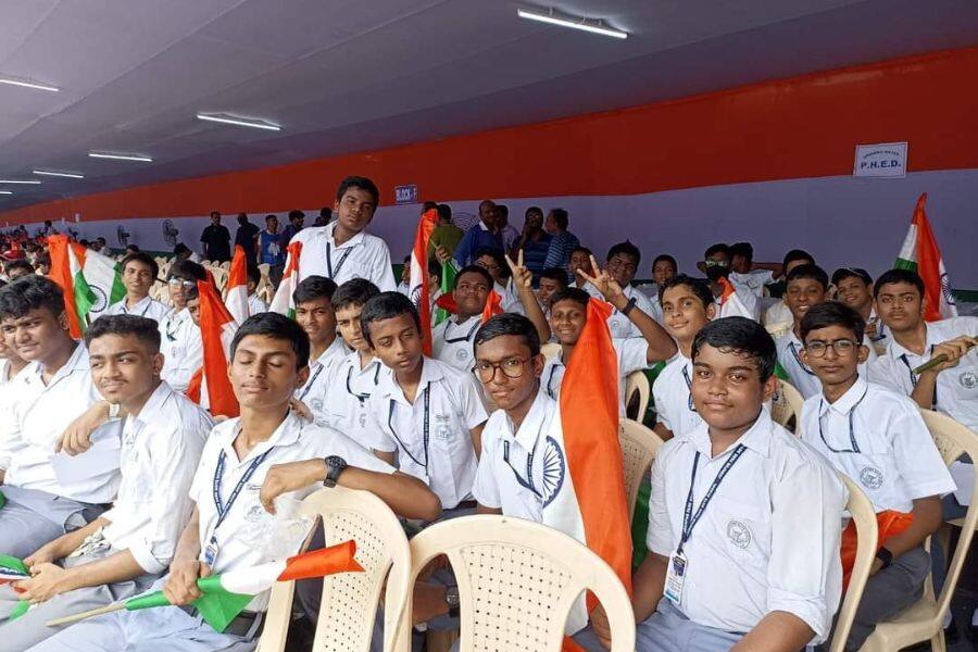 Jodhpur Park Boy's School was celebrating 15th August. 