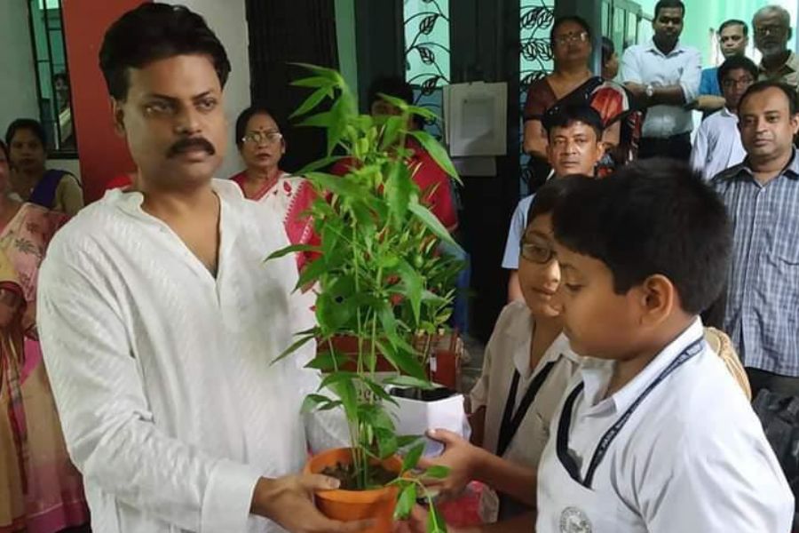 Jodhpur Park Boy\\\\\\\'s School was celebrating 15th August on 2023.