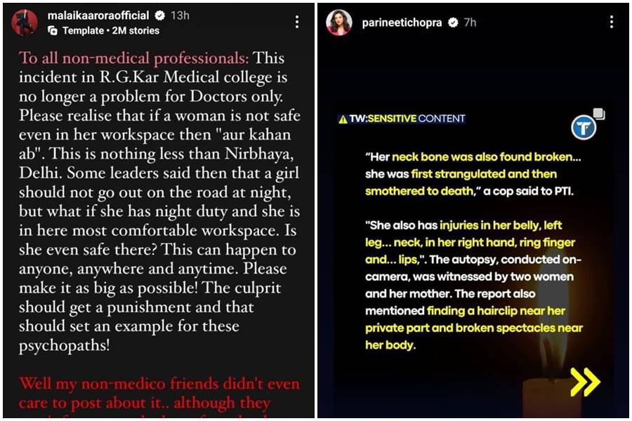 Image Of Malaika Arora, Parineeti Chopra's Post