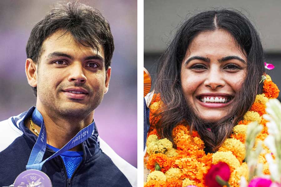 Picture of Neeraj Chopra and Manu Bhaker