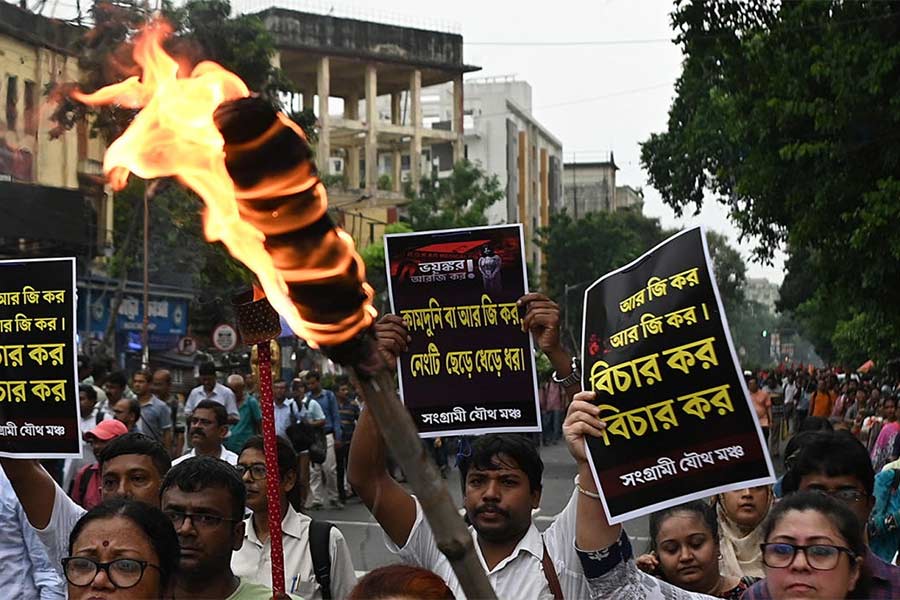 স্ব-অধিকার: আর জি কর ঘটনার প্রতিবাদে মিছিল, ১৩ অগস্ট।