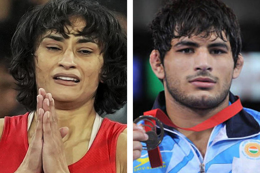 Picture of Vinesh Phogat and Pawan Saroha