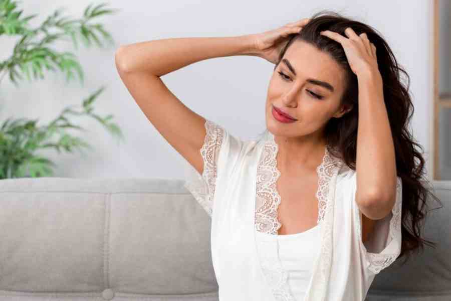 What are the benefits of dry scalp massage before sleeping