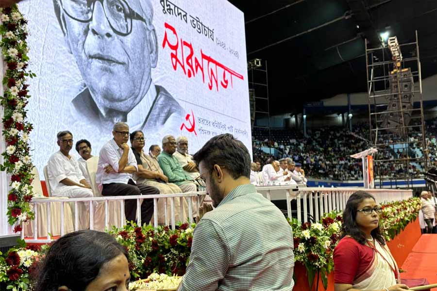 At the condolence meeting of Buddhadeb Bhattacharjee, the slogan was Justice for RG Kar