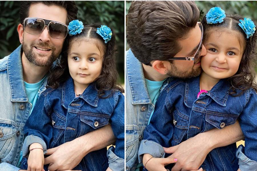 Neil Nitin Mukesh And His Daughter Nurvi