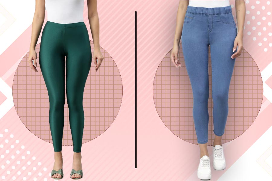 difference between leggings and jeggings