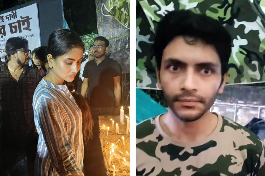 Image of Debolina Dutta and Arjun Chakrabarty.