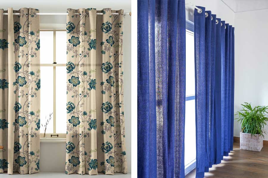 প্রিন্টেড নাকি একরঙা পর্দা— কোনটা মানাবে আপনার ঘরে, কেনার আগেই ভেবে নিতে পারেন। 