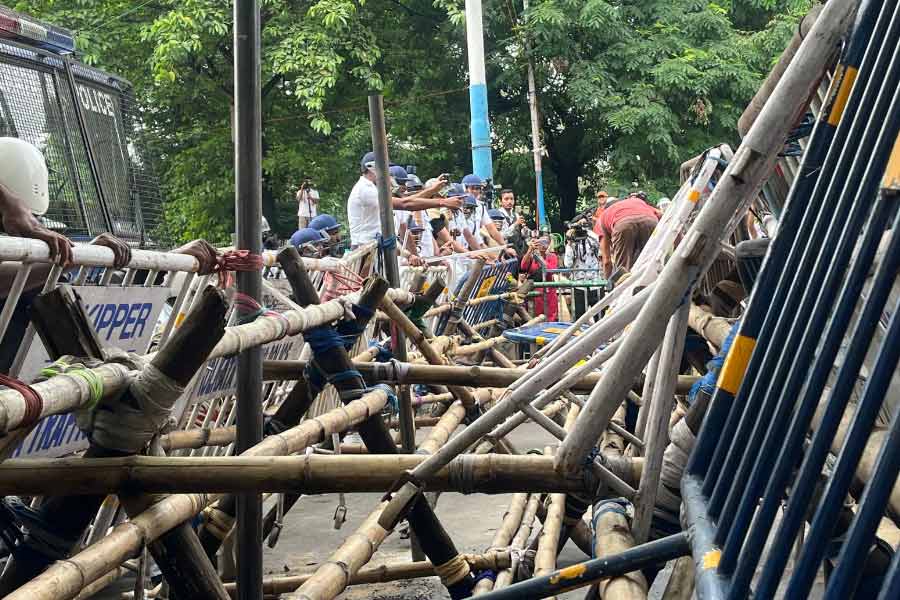 Pictures from Kolkata Nabanna Abhijan