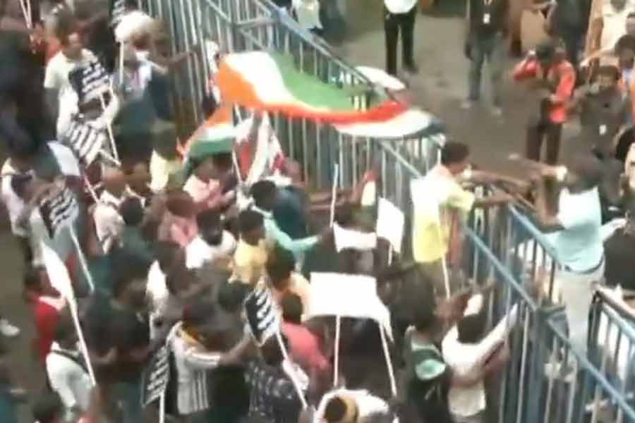 Pictures from Kolkata Nabanna Abhijan