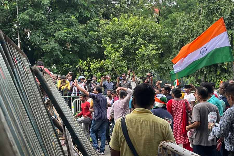 Pictures from Kolkata Nabanna Abhijan