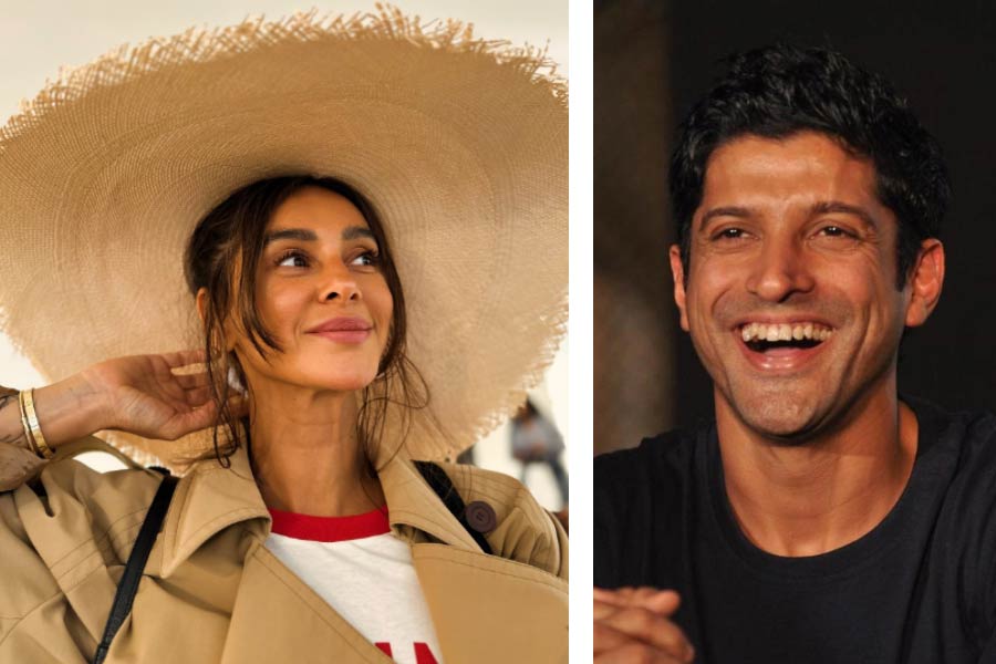 Image of Farhan Akhtar and Shibani Dandekar