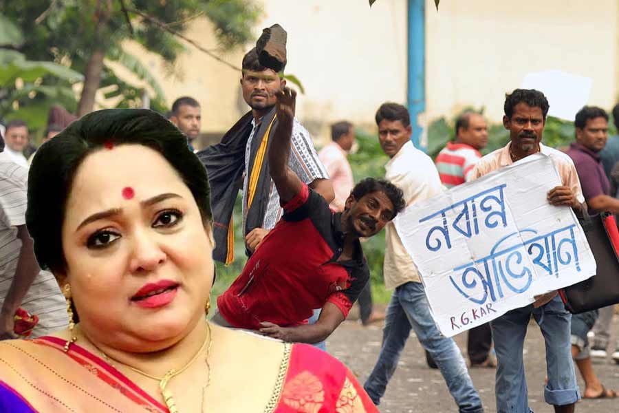 নবান্ন অভিযান নিয়ে সরব অপরাজিতা।