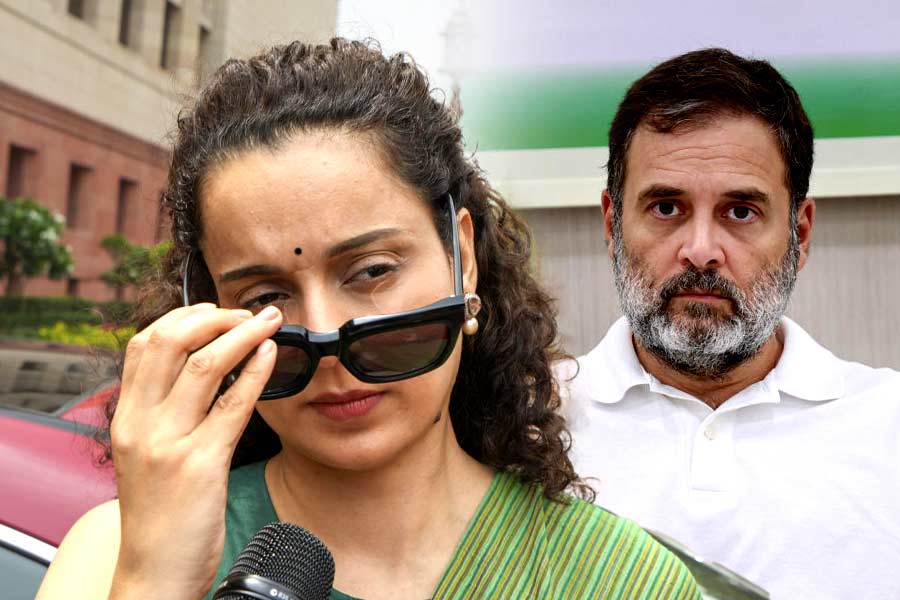 Image of Kangana Ranaut and Rahul Gandhi