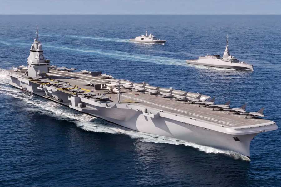 France nuclear powered aircraft carrier leaves for joint drills with INS Vikrant and INS Vikramaditya in Indian Ocean 