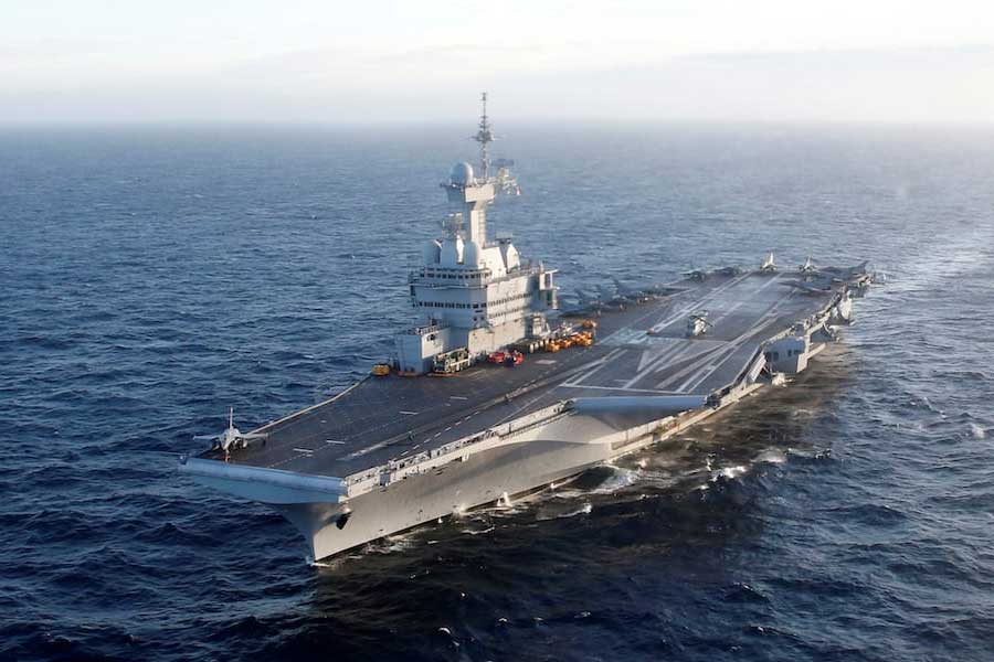 France nuclear powered aircraft carrier leaves for joint drills with INS Vikrant and INS Vikramaditya in Indian Ocean 