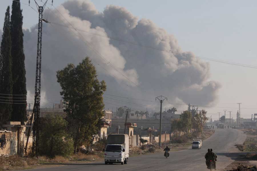 Syria civil war Russian airstrike in Aleppo after rebels capture city 